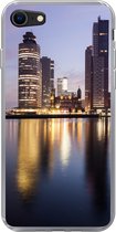 Geschikt voor iPhone 7 hoesje - Rotterdam - Water - Wolkenkrabber - Siliconen Telefoonhoesje