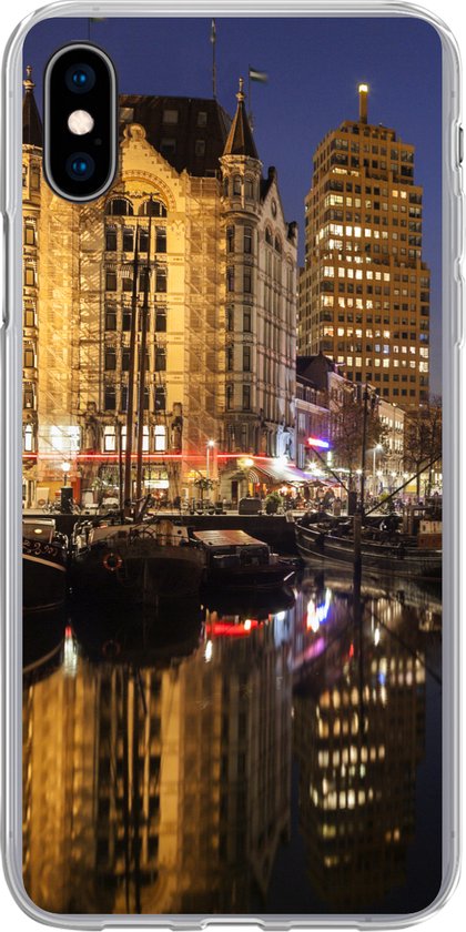 Krijger Afgekeurd verdrievoudigen iPhone Xs Max hoesje - Rotterdam - Haven - Licht - Siliconen Telefoonhoesje  | bol.com
