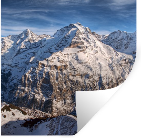 Sticker Eiger Stickers Stickers muraux - Eiger suisse avec vue sur le Mönch et la ...