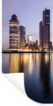 Muurstickers - Sticker Folie - Rotterdam - Water - Wolkenkrabber - 60x120 cm - Plakfolie - Muurstickers Kinderkamer - Zelfklevend Behang - Zelfklevend behangpapier - Stickerfolie