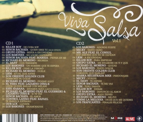 Various Artists Viva Salsa Vol 1 CD Various Artists CD album various-artists-viva-salsa-vol-1-cd-various-artists-cd-album