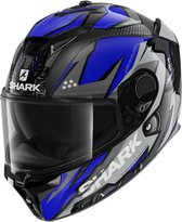 SHARK SPARTAN GT CARBON URIKAN Motorhelm Integraalhelm Carbon Blauw Wit - Maat S