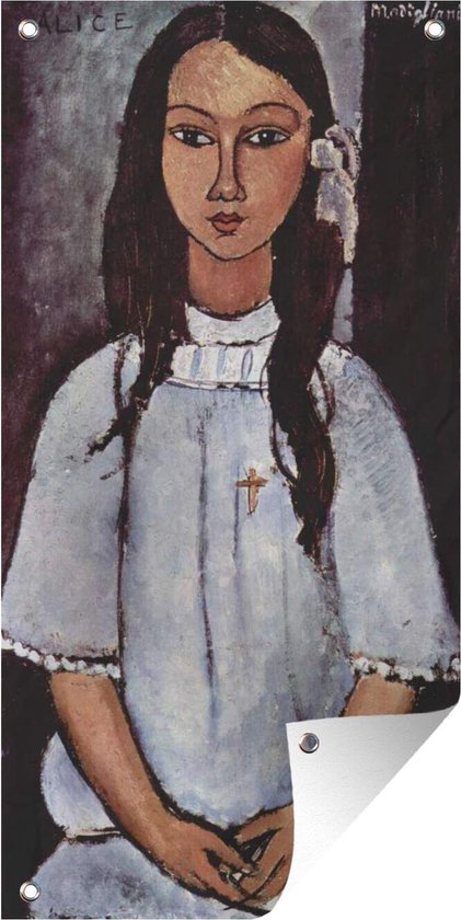 Alice - Schilderij van Amedeo Modigliani - Tuindoek