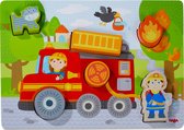 Haba Shape Puzzle Fire Engine Bois 7 pièces