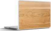 Laptop sticker - 15.6 inch - Hout structuur van licht en glad hout - 36x27,5cm - Laptopstickers - Laptop skin - Cover