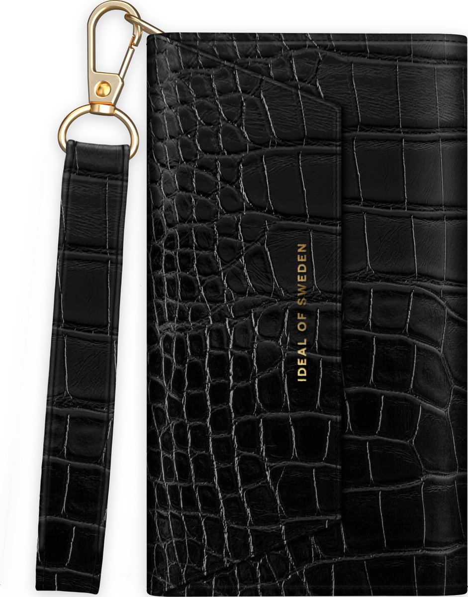 iDeal of Sweden Cassette Clutch iPhone 13 Pro Black Croco