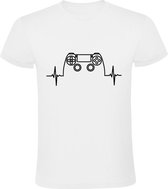 Controller | Heren T-shirt | Wit | Joystick | Controller | Game Console | Computerspel | Game Computer | Videogame | Videospel
