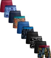 Muchachomalo 10-pack boxershorts mannen - Elastisch katoen - Zachte waistband - Effen kleuren + Print