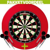 Mission Samurai 2 + Rubberen Surround (Rood) + 2 Sets Brass Darts