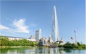 Mooi uitzicht op het centrum van Seoul in Zuid-Korea - Foto op Forex - 90 x 60 cm
