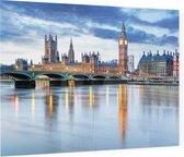 Parlementsgebouw en de beroemde Big Ben van Londen - Foto op Plexiglas - 60 x 40 cm