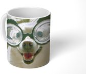 Mok - Koffiemok - Dier - Hond - Bril - Mokken - 350 ML - Beker - Koffiemokken - Theemok