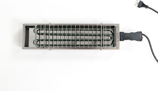 Spiedini ElectroGrill 1800 - Elektrische grill/bbq (met rooster) voor binnen, voor het grillen/barbecuen van saté, arrosticini of spiesjes - 1800 Watt - Materiaal: rvs van Spiedini — afbeelding 3