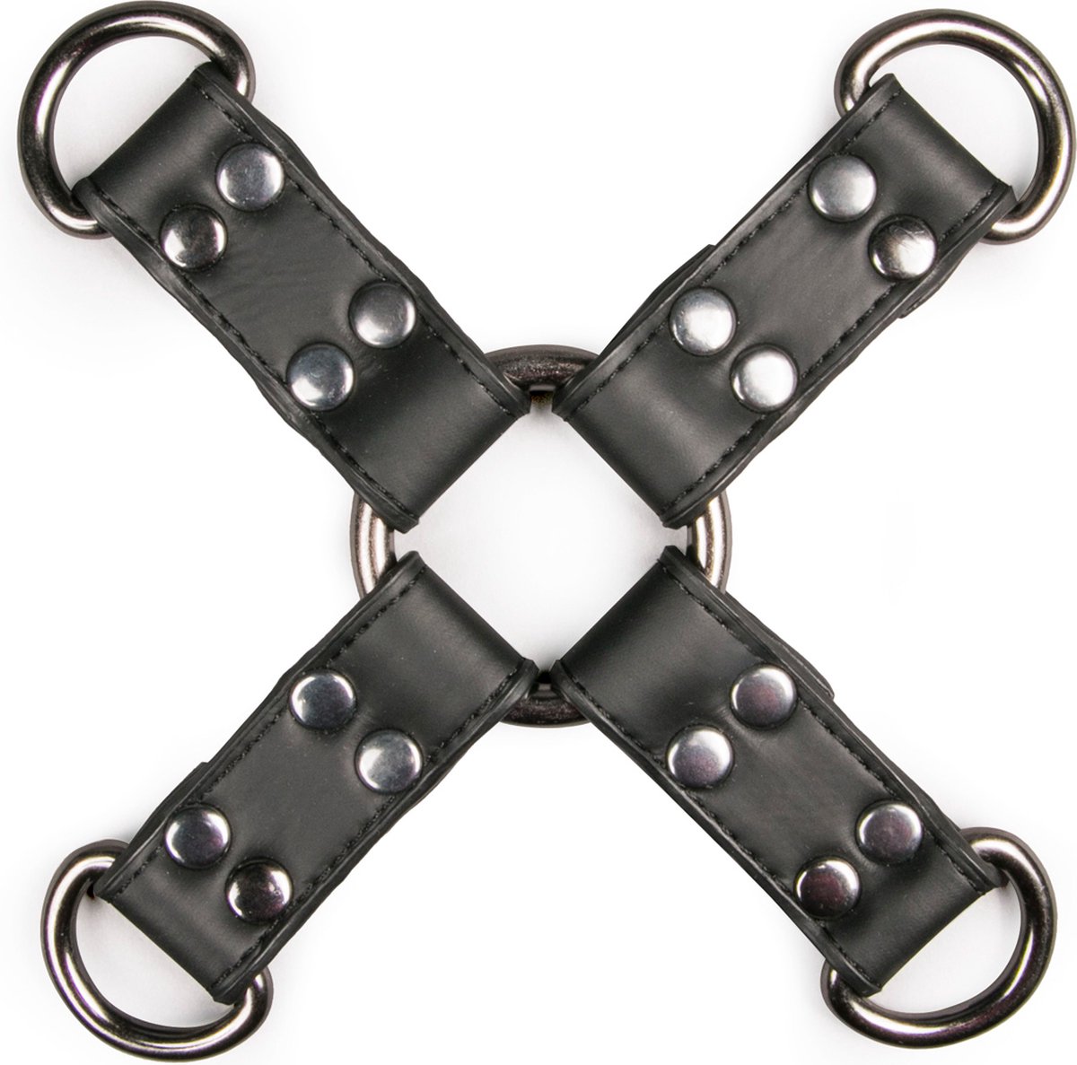 Goedkoopste EasyToys - Kunstleren Hogtie - Duurzaam - Bondage Set - Handboeien - BDSM Set - BDSM Toys - Rollenspel Erotiek - Erotisch Spel - Sex Toys voor Vrouwen en Mannen - Zwart