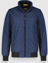 Twinlife Heren Hybrid Bomber - Jassen - Waterdicht - Vormvast - Blauw - 3XL