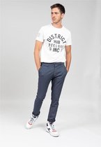 DEELUXE Slim fit chino met patroonALMA Navy