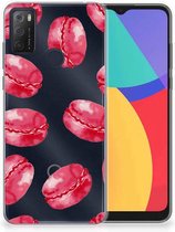 Hoesje Bumper Alcatel 1S (2021) GSM Hoesje Transparant Pink Macarons