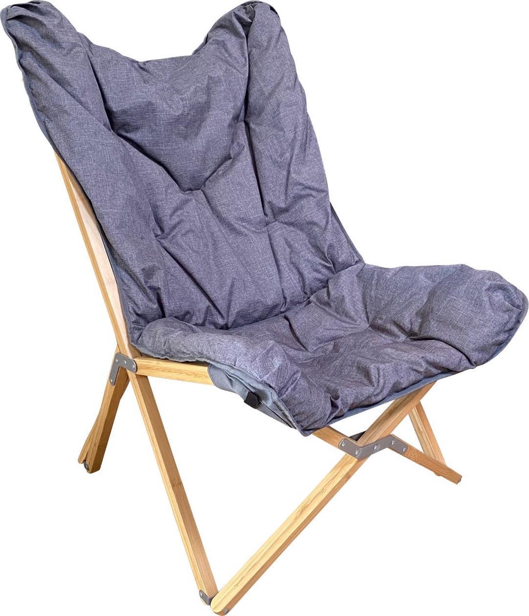 Human Comfort Lounge Chair Yzeron - Vouwstoel - Blauw