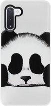 - ADEL Siliconen Back Cover Softcase Hoesje Geschikt voor Samsung Galaxy Note 10 Plus - Panda