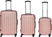 GoodVibes - 3 delige kofferset hardcase - Roze