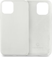 Coverzs Luxe Liquid Silicone case geschikt voor Apple iPhone 13 Pro - wit