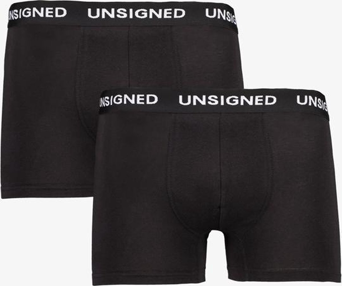 Unsigned heren boxershorts 2-pack blauw - Maat M