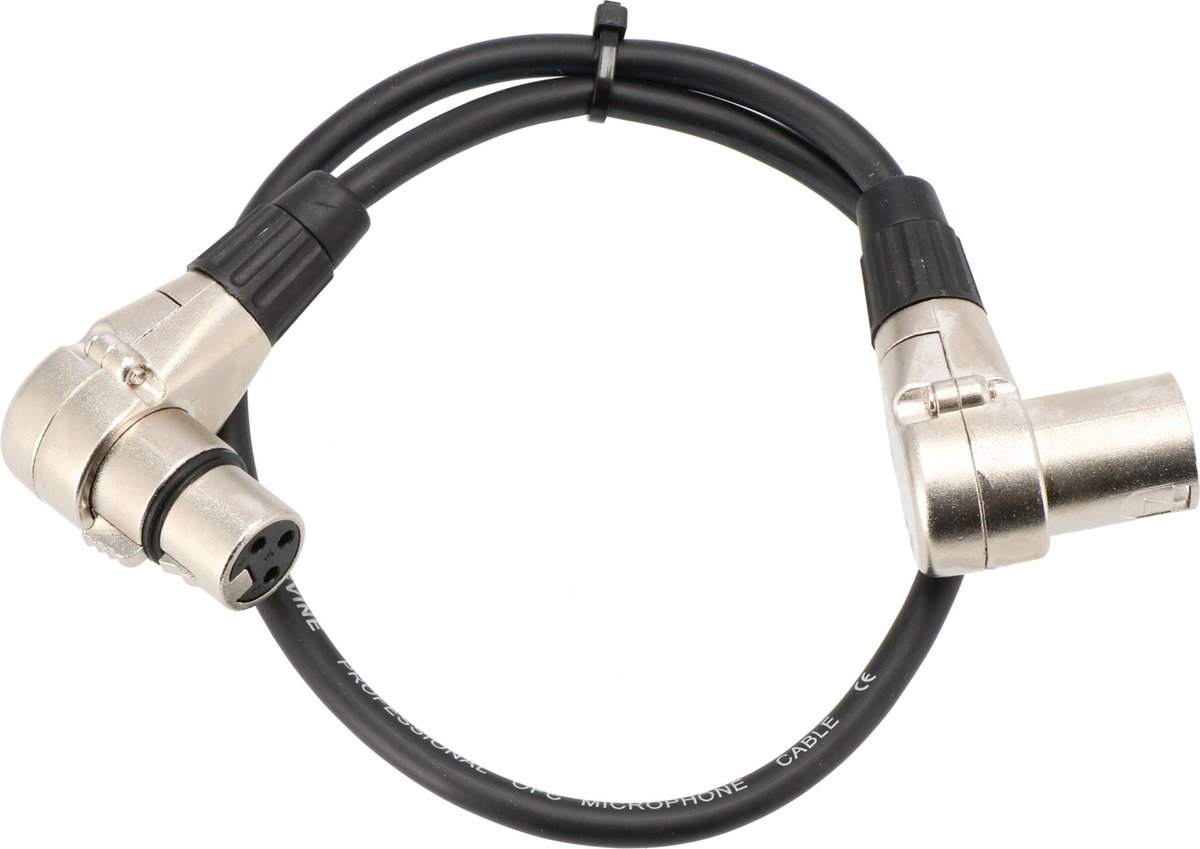 Devine VE2105 microfoonkabel XLR female-XLR male haaks 0.5 meter