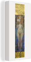 Peinture sur toile Nuda veritas - Gustav Klimt - 20x40 cm - Décoration murale