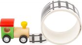 houten trein met plakrails junior 6 cm 2-delig
