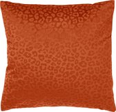 Dutch Decor CHESSY - Sierkussen met dierenprint 45x45 cm Potters Clay - oranje