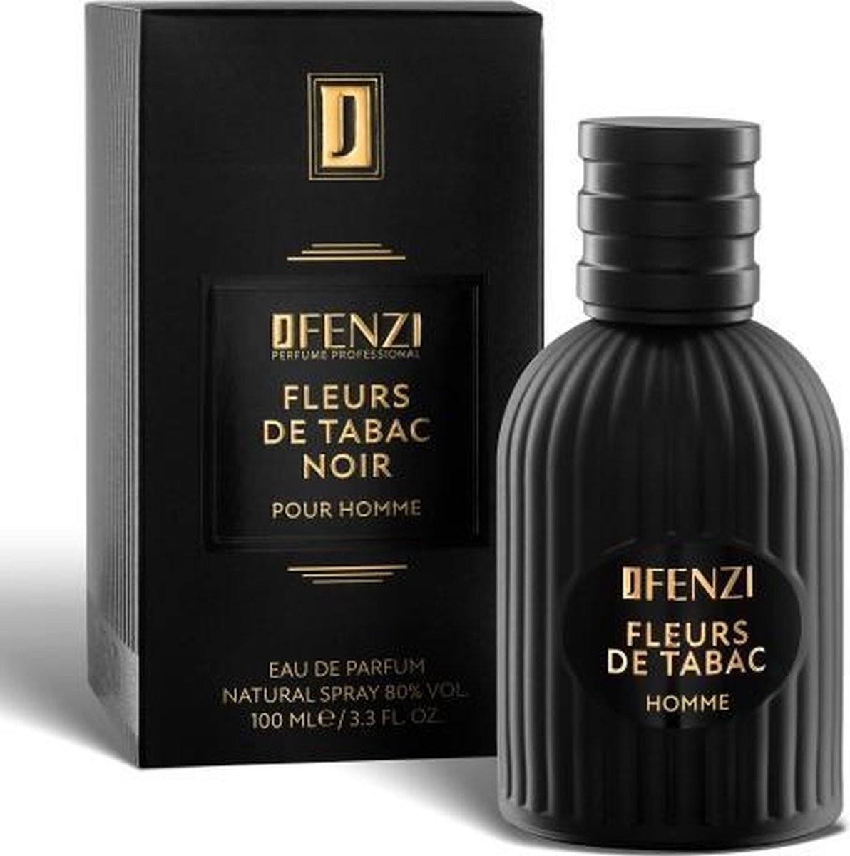 JFenzi - Eau de Parfum - Fleurs De Tabac Noir - 100ml - 80% * Hoge kwaliteit merk geuren *