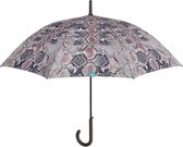 paraplu Slang dames 102 cm microvezel bruin