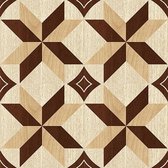 tegelstickers Wood Tiles 40x40cm bruin 3 stuks