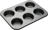 bakvorm American Muffin 35 x 26 cm aluminium grijs