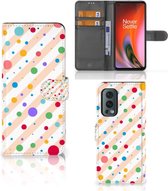 GSM Hoesje OnePlus Nord 2 5G Flip Cover Dots