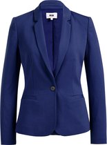 WE Fashion Dames tricot getailleerde stretch blazer