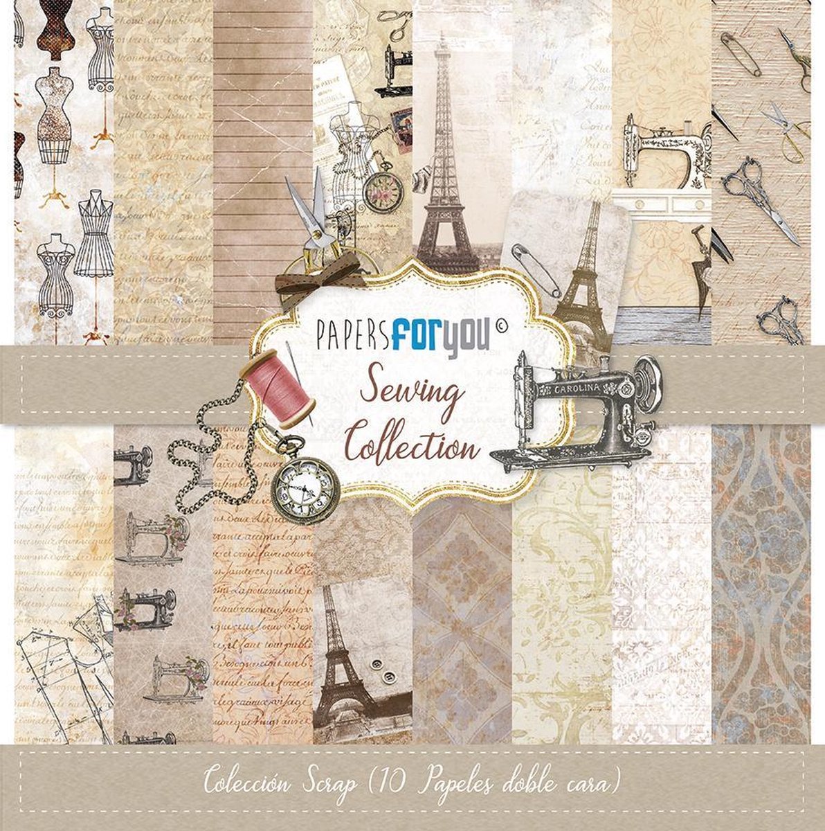 Sewing 12x12 Inch Paper Pack (10pcs) (PFY-094)