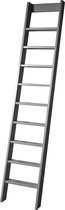 Ruimtebesparende trap wit beuken - 10 treden (226 cm)
