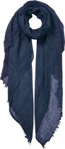 Juleeze Wintersjaal Dames 100*200 cm Blauw Synthetisch Wintershawl Sjaal Shawl