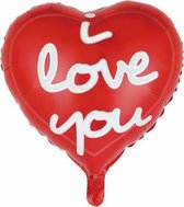 folieballon Love hart 46 cm rood