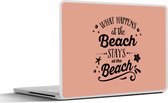 Laptop sticker - 11.6 inch - Zomer - Quotes - Zeester - 30x21cm - Laptopstickers - Laptop skin - Cover