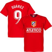 Atletico Madrid Suarez 9 Team T-Shirt - Rood - Kinderen - 128