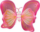 vlindervleugels met led-licht 40 x 50 cm roze
