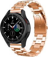 Strap-it Samsung Galaxy Watch 4 Classic 42mm stalen band - rosé goud