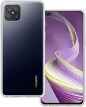 OPPO Reno 4Z Hoesje Silicone Case - OPPO Reno 4Z 5G Case Transparant Siliconen Hoes - OPPO Reno 4Z Hoes Cover 5G Versie - Transparant