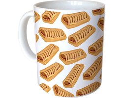 Witte Mok met Frikandelbroodjes Design