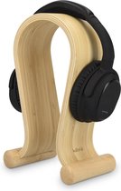 kalibri houten omega koptelefoon standaard - Universele standaard voor hoofdtelefoon - Koptelefoonstandaard- Bamboehout
