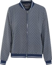 Cassis - Bomberjack met minimalistische print - Blauw