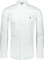 Polo Ralph Lauren  Overhemd Wit Aansluitend - Maat L - Heren - Never out of stock Collectie - Katoen