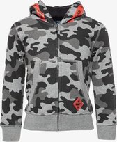 Oiboi jongens vest met camouflage print - Combinatie - Maat 110/116